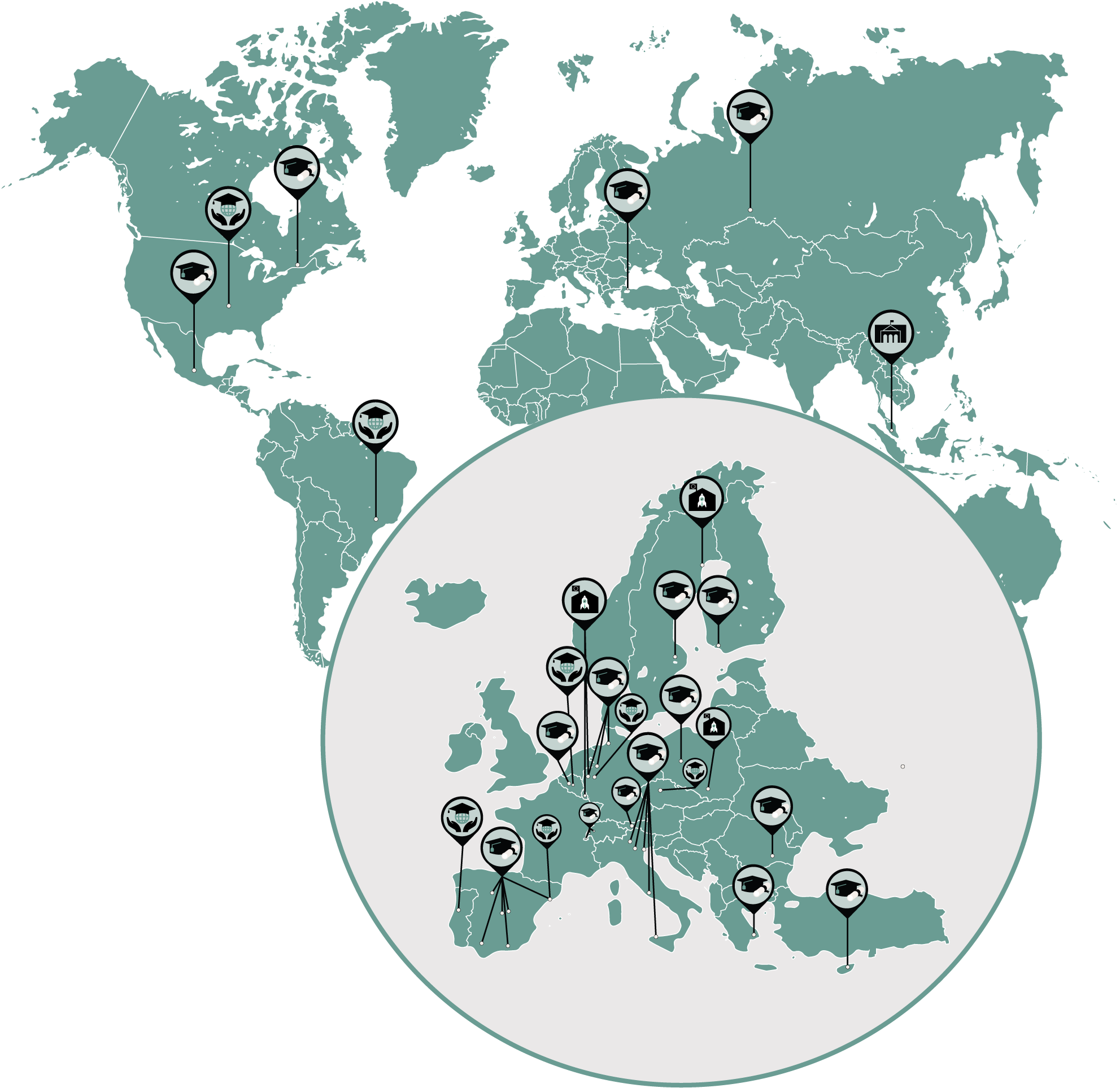 Carte monde politique internationale