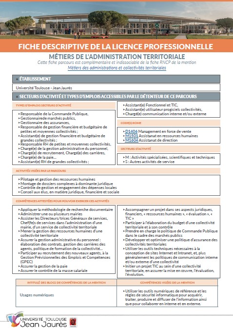 Image Fiche descriptive LP Métiers de l'administration territoriale