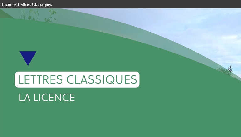 Licence Lettres classiques